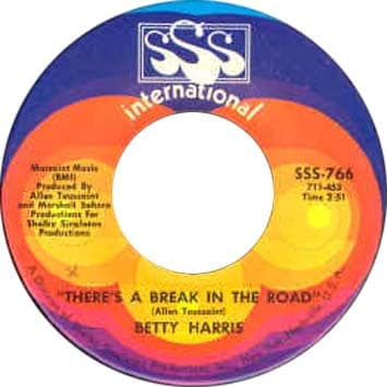 Betty Harris -There's A Break In The Road